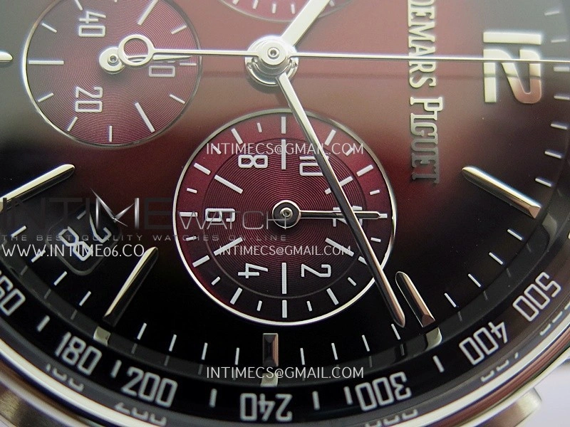 Code 11.59 Chrono 26393 SS APSF 1:1 Best Edition Red Dial On Red Leather Strap Super Clone SA4401